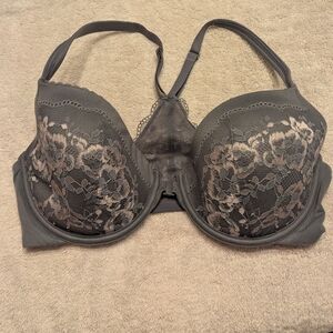 Victoria's Secret Gray Lace Bra